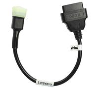 vhbw OBD Adapter 6 Pin auf OBD2 16Pin kompatibel mit Kawasaki ZX14R (ab 2017), ZX10R (ab 2016) Motorrad - 0,28 m