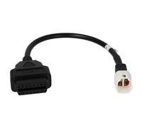 vhbw OBD Adapter OBD2 4Pin auf OBD2 16Pin kompatibel mit Yamaha Tricity, Tracer (2017-2018), T-Max, PCX, X-Max, N-Max Motorrad, Roller - 30 cm