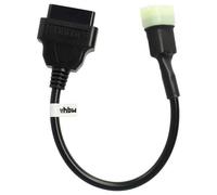 vhbw OBD2 Adapter 6 Pin auf OBD2 16Pin kompatibel mit KTM 1190 RC8, 1290 Super Adventure, 1290 Super Duke R ab Bj. 2018, 390 Duke Motorrad - 20 cm