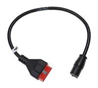 vhbw OBD2 Adapter CAN Clip 19-polig auf OBD2 16-polig Normbuchse kompatibel mit Renault Auto, KFZ - 54 cm