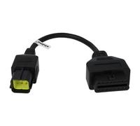 vhbw OBD2 Adapter OBD2 6 Pin auf OBD2 16Pin kompatibel mit Husqvarna CCM 450, SM 610, SM 630, SMR 511, TE 310, TE 449 Motorrad - 30 cm