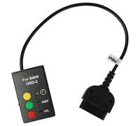 vhbw OBD2 Service Rücksteller kompatibel mit BMW ab Bj. 2001 ohne CAN-Bus/I-Drive E46 - Öl Inspektion Wartung Resetter, Schwarz