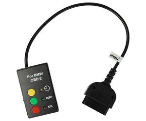 vhbw OBD2 Service Rücksteller kompatibel mit BMW ab Bj. 2001 ohne CAN-Bus/I-Drive Z8 - Öl Inspektion Wartung Resetter Schwarz