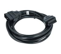 vhbw OBD2 Verlängerungskabel On-Board-Diagnose Stecker 16Pin weiblich auf 16Pin männlich kompatibel mit Fahrzeug, Diagnosegeräte 500cm