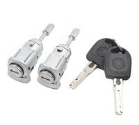 VHEUHZ Schließzylinder Türschloß + Schlüßel LINKS RECHTS kompatibel mit VW GOLF 4 BORA SKODA FABIA 6Y2 6Y5 604837167 604837168