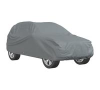 vidaXL Autoabdeckung, Abdeckplane mit Sicherheits-Ösen Kanten, Vollgarage für SUV, Ganzgarage Autogarage Schutzhülle, Grau M Vliesstoff