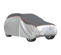 vidaXL Autoabdeckung, Hagelschutz mit Reflektor, Abdeckplane für SUV, Vollgarage Ganzgarage Autogarage Schutzhülle, L Grau Silbern