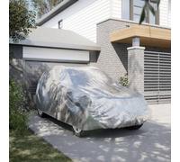 vidaXL Autoabdeckung für SUV mit Schnallenriemen Voll Silbern L