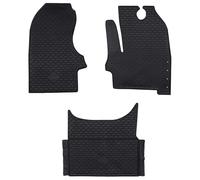 vidaXL Autofußmatte 3-Tlg Schwarz Geeignet für Lveco DAILY 2014- Gummi 42029096