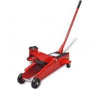 vidaXL Hydraulischer Wagenheber mit niedriger Aufnahme 3 Tonnen rot