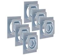 vidaXL Zurrösen für Anhänger 6 Stk. Verzinkter Stahl 2000 kg