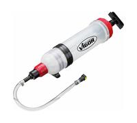 ViGOR V4201 Vakuumpumpe I inklusive fünf Adapter, Fassungsvermögen: 1,5 Liter I manuelle Vakuumpumpe zum Absaugen und Einfüllen von Fahrzeugflüssigkeiten
