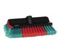 Vikan Waschbürste 524752 mit Wasserdurchlauf für die Autowäsche, mit versetzten Borsten, 28 cm
