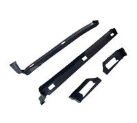 Vilgftyiet Kotflügeldichtung, vordere Kotflügeldichtungsleiste für Mercedes E-Klasse W210 1996-2002 ABS schwarz Ersatzteile 2106987130/7330 2106987230/7430 korrosionsbeständig verschleißfest, 4 Stück