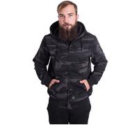 Vintage Industries - Redstone Hooded Dark Camo - Zipper - Tarnfarben - S - 80% Baumwolle, 20% Polyester Tarnfarben S