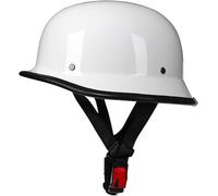 Vintage-Motorradhelm, Halbhelm Im Deutschen Retro-Stil, ECE-Geprüft, Cooler Halbhelm Im Deutschen Stil Für Motorrad Und Roller, Für Damen Und Herren B,XXXXL67-68CM