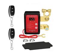 VISLONE 12-V-24-V-Batterietrennschalter mit LCD-Display, Dreifacher Kernschutz für PKW, LKW, SUV, Fernbedienung, Manuelle Bedienung, IP65, Regenfest, 240 A, Belastbarkeit -29 ℃ Bis +71 ℃