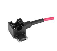 Vistreck 10-teiliger Kfz-Sicherungshahn-Adapter mit 15 A Micro-Mini-Flachsicherungshalter - Schaltkreis Einfach Hinzufügen (Mini)