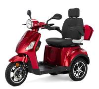 Vita Care 1000 Li Seniorenmobil 1000 W Elektro-3-Rad mit 25 km/h, Li-Ionen-Akku & bis zu 90 km Reichweite (Rot, Speed-15km/h)