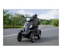 Vita Care 4000 Li Elektromobil 4-rädriges Seniorenmobil mit 1000 W Motor, herausnehmbarem Lithium-Akku bis 100 km, Geschwindigkeit-15km/h (Ohne Dach, Schwarz, Akku- 60V/40Ah: bis zu 100 km)