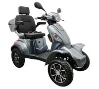 Vita Care 45 km/h, 60V/40Ah Lithium-Akku, 3000 Watt, Bis 100 km RW, Elektroroller, Straßenzulassung,herausnehmbarem (ohne Dach, Light Grey, 75 km (60V/30Ah))