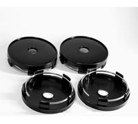 vmwia Auto Radnabenkappen Radkappen Für Smart 453 Fortwo 3. Gen 2015-2019,Zentralen Logo Nabendeckel Sonnenschutz Wasserdicht Styling Zubehör.,A/Black