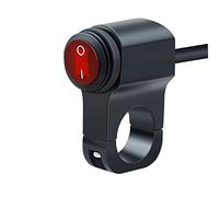 VOANZO Motorrad Schalter Aluminium Lenkerschalter mit LED für Scheinwerfer Wasserdicht Lenkerschalter Scheinwerfer Nebelscheinwerfer ON-OFF Tastenschalter
