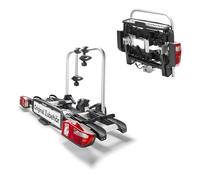 Volkswagen 000071105T Premium Fahrradträger für Anhängerkupplung, 2 Fahrräder, 60 kg Traglast, Klappbar, 13-polig, mit Diebstahlsicherung