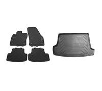 Volkswagen 2GC06150082V Allwettermatten Gummi Fußmatten 4X Gummimatten, für VW T-ROC Cabrio & 2GA061160 Gepäckraumeinlage T-ROC Kofferraumeinlage (für variablen Ladeboden)