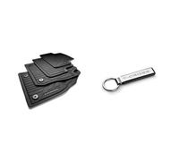 Volkswagen 2GM06150082V Premium Gummi Fußmatten Gummimatten Allwettermatten Schwarz, mit T-Cross Schriftzug & 2GM087010 T-Cross Schlüsselanhänger Keyring Metall Anhänger Silber