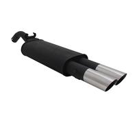 Novus Stahl Sport Auspuff Endschalldämpfer VW Golf 2 II 2x76 schräg Edelstahl