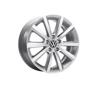 Volkswagen Merano Leichtmetallfelge für Beetle/Touran, Brillantsilber, 16 Zoll, 5-Loch, 112mm Lochkreis, 46mm ET, 6,5J x 16