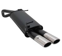 NOVUS Sportauspuff Endschalldämpfer 2x85/58mm AM passend für VW Polo 9N/9N3