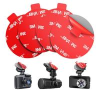 volport Klebepads Dash Cam Hitzebeständig Doppelseitig Extra Stark Runde Klebeband Tape für Windschutzscheibe Nextbase Garmin Dashcam Kamera GPS Handyhalterung GoPro, 4 Stück 56mm/2.2"