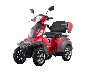 Volta Motor Elektromobil VISTA 25 km/h - 4-rädriges Seniorenmobil mit COC-Zulassung Rot