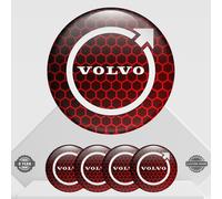 Volvo Emblem Nabendeckel Silicone Aufkleber 4st. - Logo Felgendeckel Radkappen
