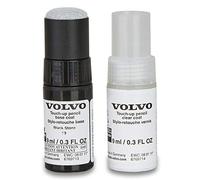 Volvo Original 019 Black Stone Lackstift Set - 9ml Basislack, 9ml Klarlack - Lackreparatur Set Ausbesserungslack schwarz 31266405