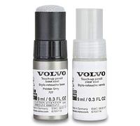 Volvo Original 727 Pebble Grey Metallic Lackstift Set - 9ml Basislack, 9ml Klarlack - Lackreparatur Set Ausbesserungslack grau 31688239