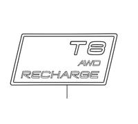 VOLVO S60 III T8 AWD RECHARGE Emblem schwarz schwarz