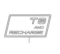 VOLVO S60 III T8 AWD Recharge Emblem schwarz schwarz