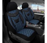 Volvo XC60 2 Baujahr ab 2017 kompatible Schonbezüge in Schwarz/Blau 904