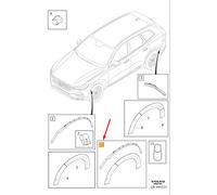 Volvo XC60 MK2 Kotflügelverbreiterung vorne, grundiert, 40003481, Originalteil