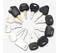 VooGenzek 12 Stück Ersatz-Zündschlüssel-Kit, Zündschlüssel Set Universal Motor Startschalter, für landwirtschaftliche Bagger, Maschinen, Baufahrzeuge, Grader, Planierraupen, Baggerlader