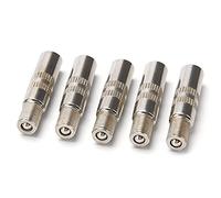 VooGenzek 5 Stück Messing Ventilverlängerung, Autoventil Ventilverlängerung Adapter, Autoventil Verlängerung, für Auto, LKW, Van, Caravan