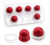 VooGenzek 6 Stücke Kraftstoffpumpe Vergaser Primerkolben mit Rings, Vergaser-Kraftstoffbirne, Vergaser Primer Kompatibel mit Briggs & Stratton 694394 494408 5084 (Rot)