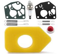 VooGenzek 8 Stücke Rasenmäher-Ersatzteile, L7T Zündkerzen, Reglerfedern 692211 691859, Vergaser Membran Dichtung 795083 495770, 694394 Vergaser Primer Pumpe, 698369 Schaumstoff Luftfilter