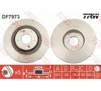 Vordere Achse Bremsscheibe Für HYUNDAI KIA GRAND SANTA FÉ SANTA FÉ SORENTO