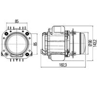 Hauptscheinwerfer HELLA 1AL 010 820-021
