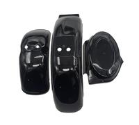 Vorderradkotflügel-Verkleidungssatz aus Kunststoff for Honda Monkey Bike Skyteam Z50 Gorilla 50 Z50A Z50J Z110 Z125 Motor(Black 3 Set)