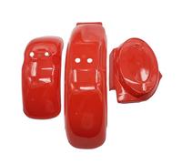 Vorderradkotflügel-Verkleidungssatz aus Kunststoff for Honda Monkey Bike Skyteam Z50 Gorilla 50 Z50A Z50J Z110 Z125 Motor(Red 3 Set)
